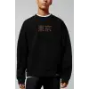 Tokio Oversize Siyah Sweatshirt Tarzsokak116