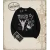 Tracker Oversize Unisex Bisiklet Yaka Sweatshirt