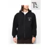 Trasher Skate Sweatshirt Fermuarlı Hırka Siyah