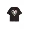 Uçak Baskılı Oversize Kalıp Unisex T-shirt