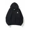 Unisex A Harfli Siyah Sweatshirt