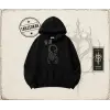 Unisex Akrep Oversize Unisex Kapşonlu Sweatshirt Beyaz
