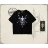 Unisex Alien Oversize Unisex Tişört Beyaz