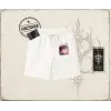 Unisex Asap Rocky Unisex Şort Beyaz