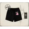 Unisex Asap Rocky Unisex Şort Beyaz