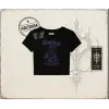 Unisex Baking Kadın Baby Tee Beyaz