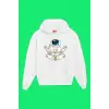 Unisex Beyaz Astronot Baskılı Sweatshirt