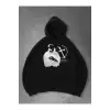 Unisex Bloom Silüet Sweatshirt Siyah