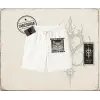 Unisex Born to Dilly Dally Unisex Şort Beyaz