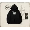 Unisex Brave Oversize Unisex Kapşonlu Sweatshirt Beyaz