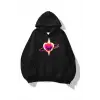 Unisex Broken Planet Sweatshirt Hoodie Siyah