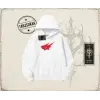 Unisex Cacti Travis Scott Oversize Unisex Kapşonlu Sweatshirt Beyaz