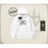 Unisex Celestial Sent Oversize Unisex Kapşonlu Sweatshirt Beyaz