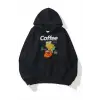Unisex Coffee Siyah Sweatshirt