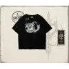 Unisex Discoball Oversize Unisex Tişört Beyaz