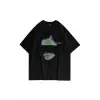 Unisex Distraction Siyah Tshirt