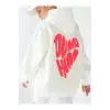 Unisex Dump Him Sweatshirt Beyaz