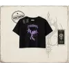 Unisex Emotions Kadın Crop Tişört Beyaz