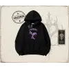 Unisex Emotions Oversize Unisex Kapşonlu Sweatshirt Beyaz