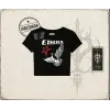 Unisex Ethereal Kadın Baby Tee Beyaz