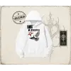 Unisex Ethereal Oversize Unisex Kapşonlu Sweatshirt Beyaz