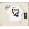 Unisex Ethereal Oversize Unisex Tişört Beyaz