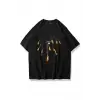 Unisex Fireball Tshirt Siyah