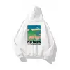 Unisex Fuji Fields Sweatshirt Beyaz