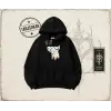 Unisex Good Oversize Unisex Kapşonlu Sweatshirt Beyaz