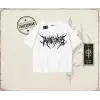Unisex Gothic Ruthless Oversize Unisex Tişört Beyaz
