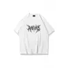 Unisex Gothic Ruthless Tshirt Beyaz
