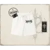 Unisex Gothic Ruthless Unisex Şort Beyaz