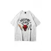 Unisex Hell Fire Club Tshirt Beyaz