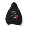 Unisex Hope Love Siyah Sweatshirt