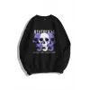 Unisex Hysterical Bisiklet Yaka Sweatshirt Siyah