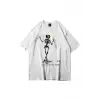 Unisex Iskelet Cactus Beyaz Tshirt
