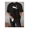 Unisex jaguar Baskılı Tshirt Siyah