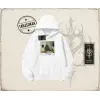 Unisex Kendrick Lamar M.a.a.d City Oversize Unisex Kapşonlu Sweatshirt Beyaz
