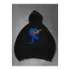 Unisex Knife in Skull Sweatshirt Siyah