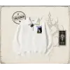 Unisex Layful Unisex Polo Yaka Yarım Fermuarlı Sweatshirt Beyaz