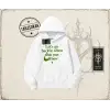 Unisex Lets Go Back Oversize Unisex Kapşonlu Sweatshirt Beyaz