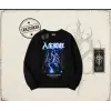 Unisex Light Trapped In Matter Oversize Unisex Bisiklet Yaka Sweatshirt Beyaz