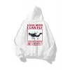 Unisex Look Mom I Can Fly Sweatshirt Beyaz