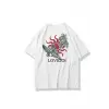 Unisex Lovers Tshirt Beyaz