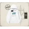 Unisex Madness Never Ends Oversize Unisex Kapşonlu Sweatshirt Beyaz