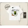 Unisex Matcha Oversize Unisex Tişört Beyaz