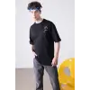 Unisex Mc Crew Cactus Jack Siyah Tshirt