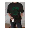 Unisex Montana  Baskılı Tshirt Siyah