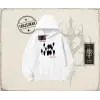 Unisex No Depth Oversize Unisex Kapşonlu Sweatshirt Beyaz