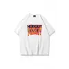 Unisex Nobody Tshirt Beyaz